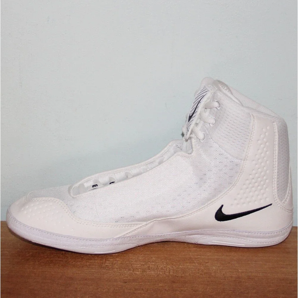 Nike Inflict 4 Wrestling Shoes Mens 10 White Black